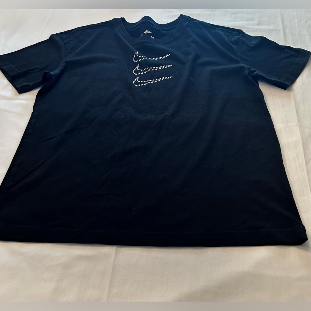 Nike Tshirt, Triple swoosh with crystals
